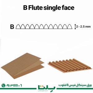 ورق سینگل‌ فیس B فلوت